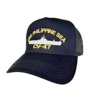 USS Philippine Sea CV-47 Baseball Cap Hat Mesh Sna